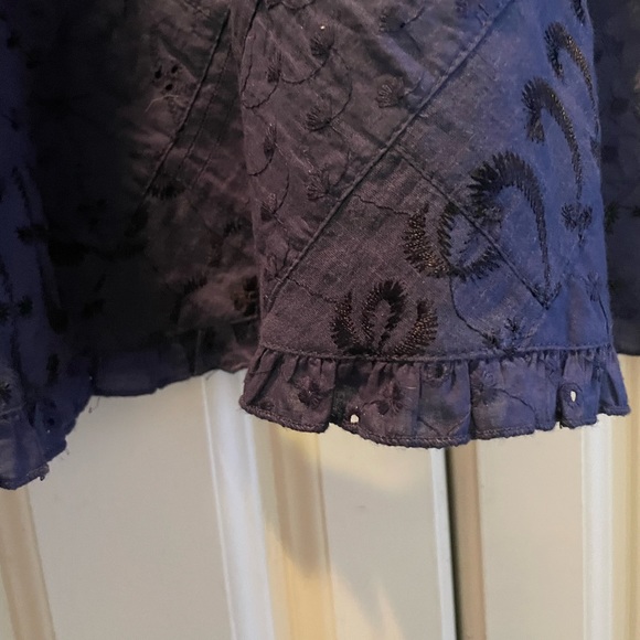 Bob Timberlake size extra small women’s navy blue drawstring skirt - Picture 3 of 5